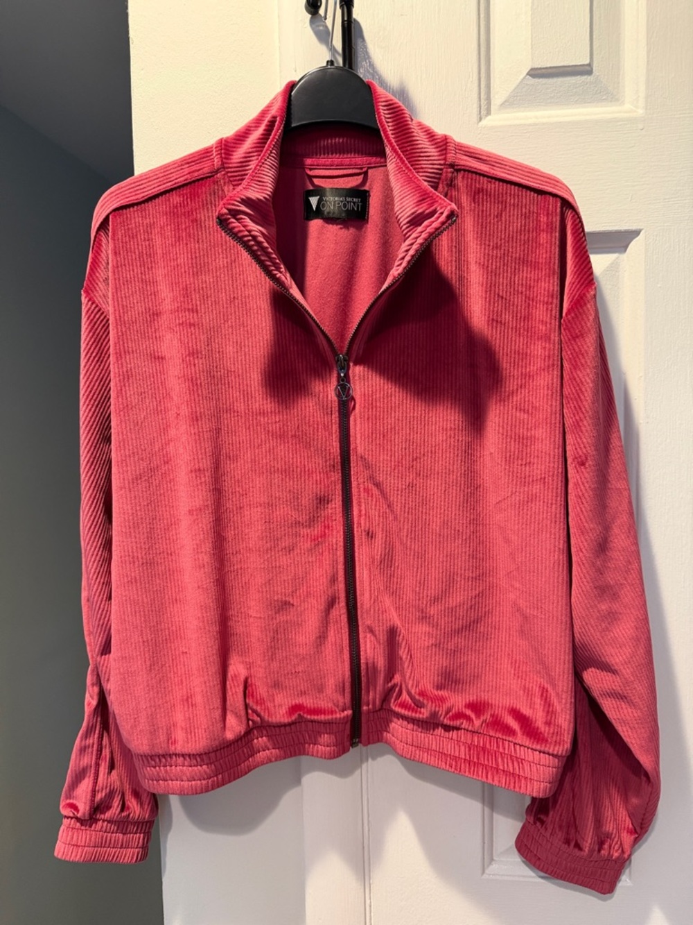 Victoria's Secret Pink Velour Zip-Up Jacket